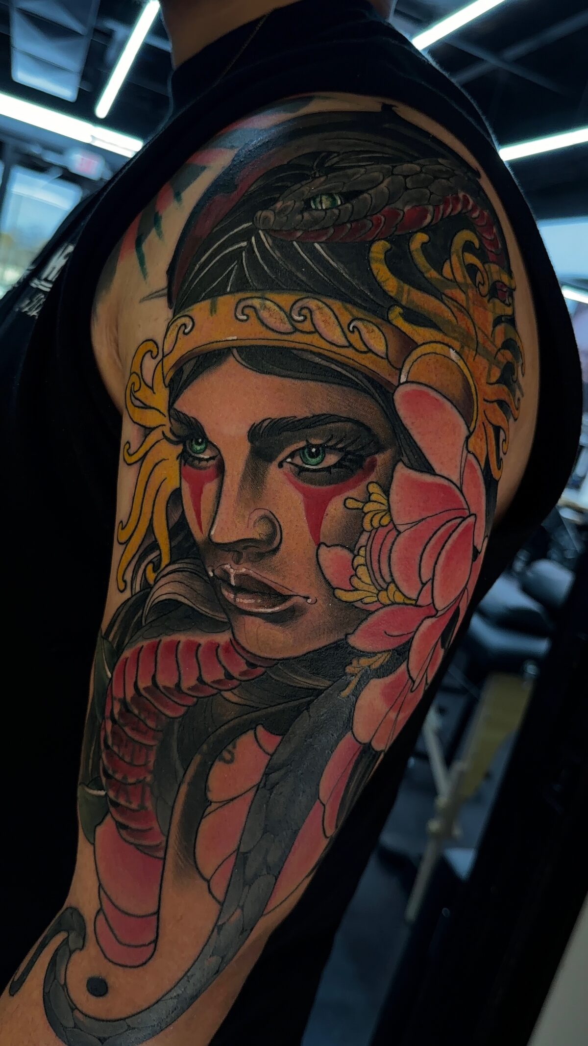 Art Nouveau portrait sleeve by Stefan Klüver